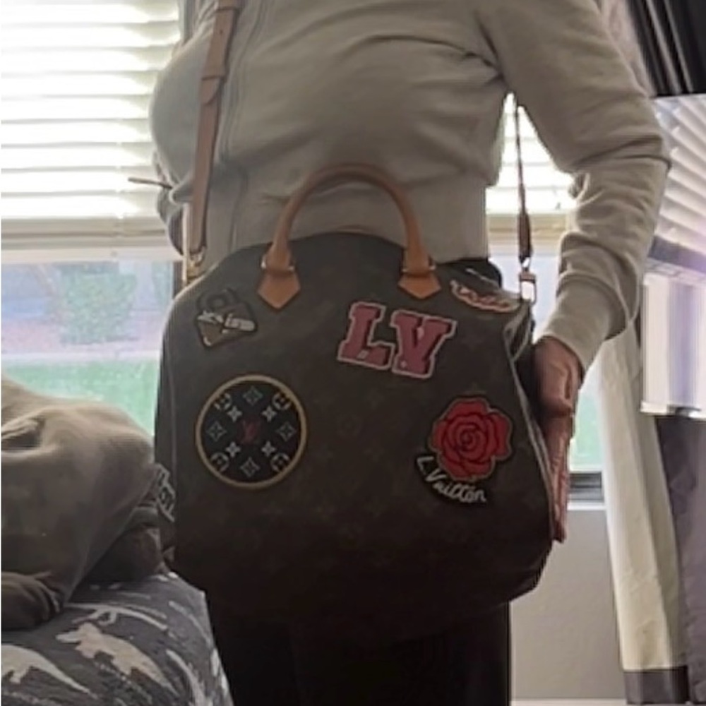 Louis Vuitton Monogram Speedy 30 with Colorful Patches - Picture 12 of 13
